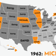 Illustration for article titled Map: Six Decades of the Most Popular Names for Boys, State-by-State